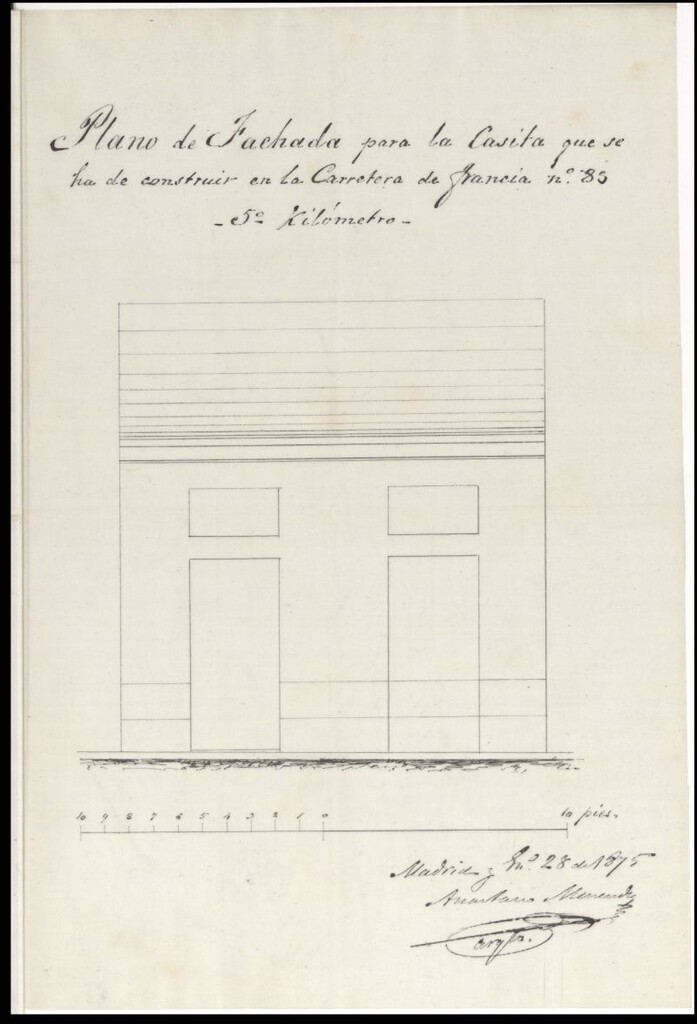 Miniatura de D. Carlos Albarrón, para construir una casita en la Carretera de Francia nº 83