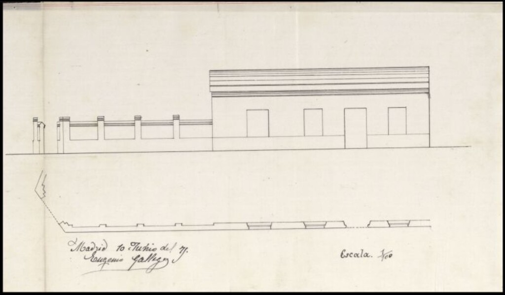 Miniatura de D. Feliciano Martín, solicitando edificar en el barrio de la Prosperidad.
