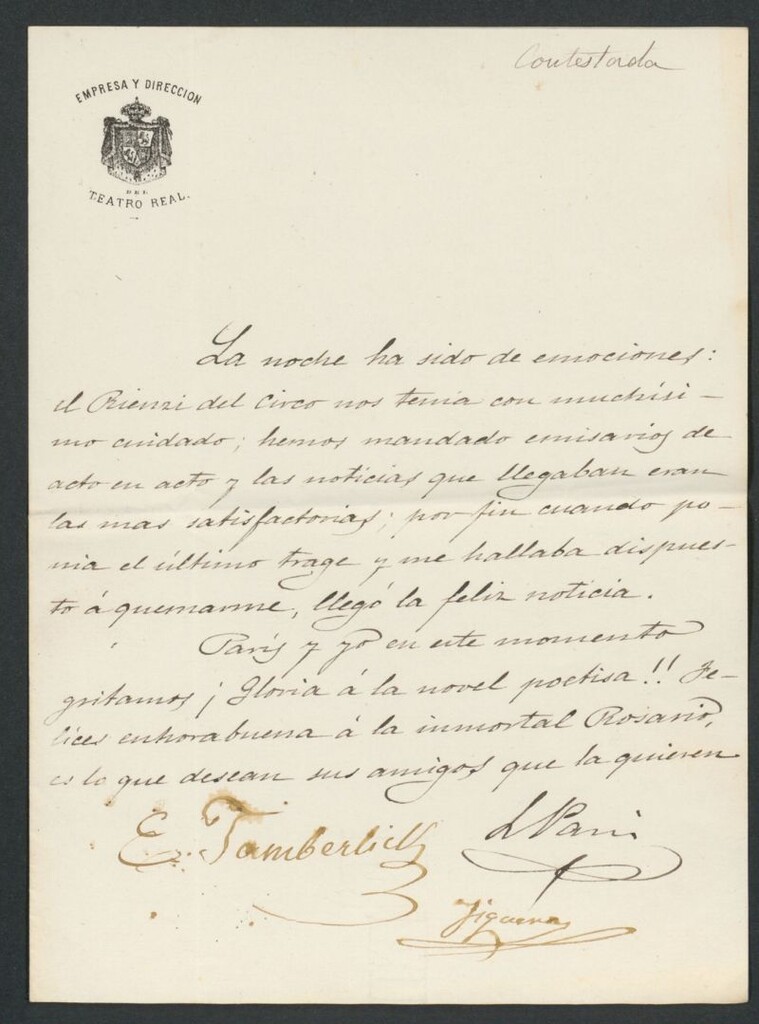 Miniatura de [Carta], [s.a.,s.l.], a [Felipe de Acuña?]