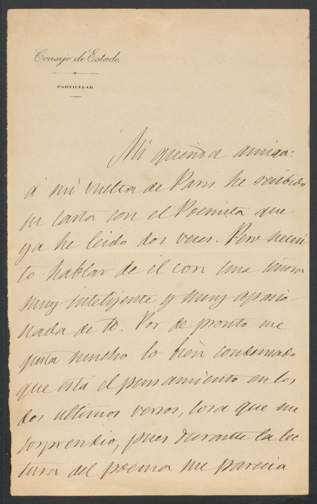 Miniatura de [Carta], [s.a.] Octubre 8, Madrid, a Rosario de Acuña
