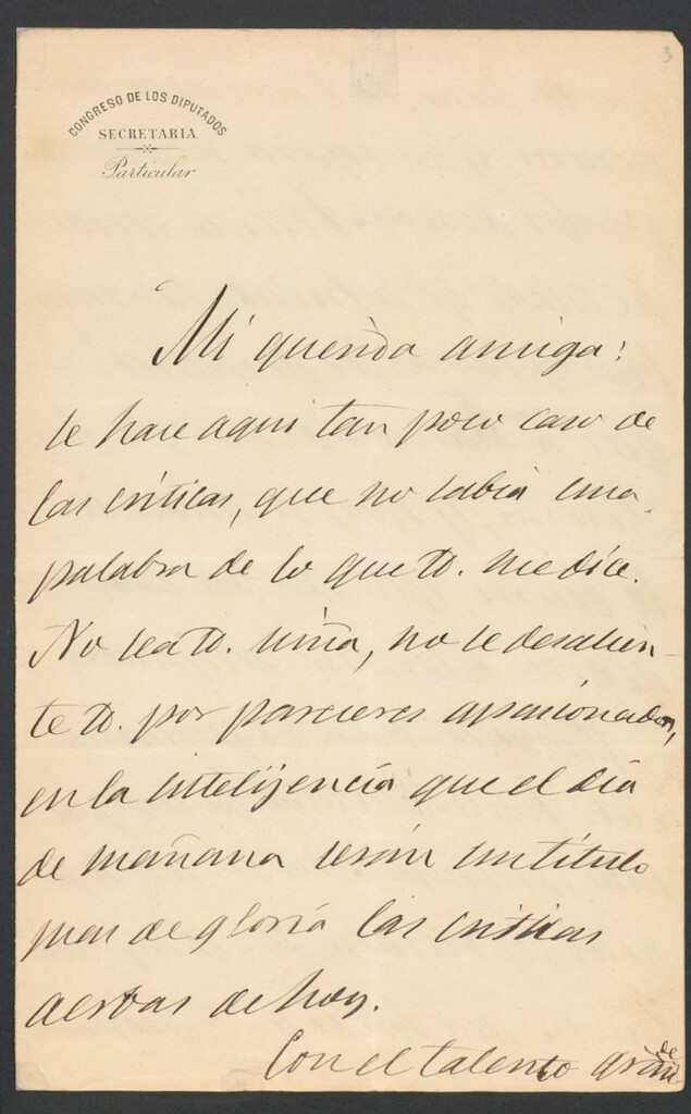 Miniatura de [Carta], [s.a.] 24 de Diciembre, Madrid, a Rosario de Acuña