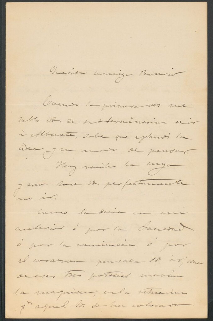 Miniatura de [Carta], 1885 Julio 23, [s.l.], a Rosario