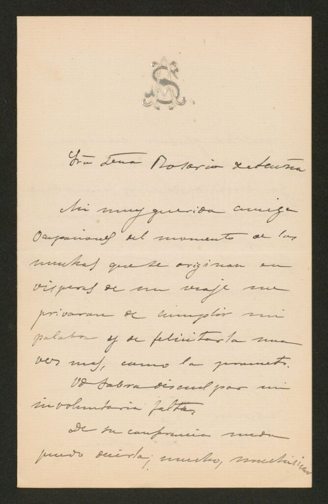 Miniatura de [Carta], 1888 Abril, [s.a.], a Rosario de Acuña