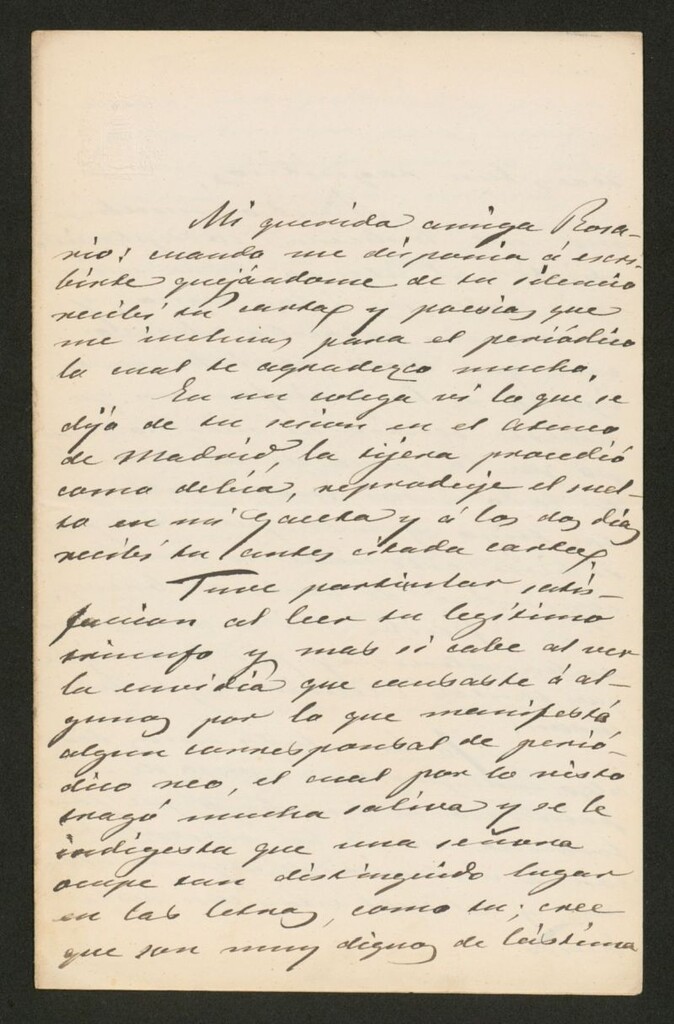 Miniatura de [Carta], 1884 Mayo 31, Barcelona a Rosario