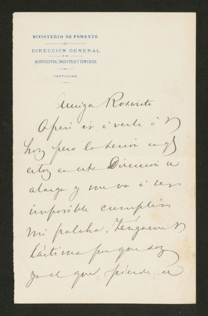 Miniatura de [Carta], [s.a.] hoy 8, [Madrid] a Rosarito