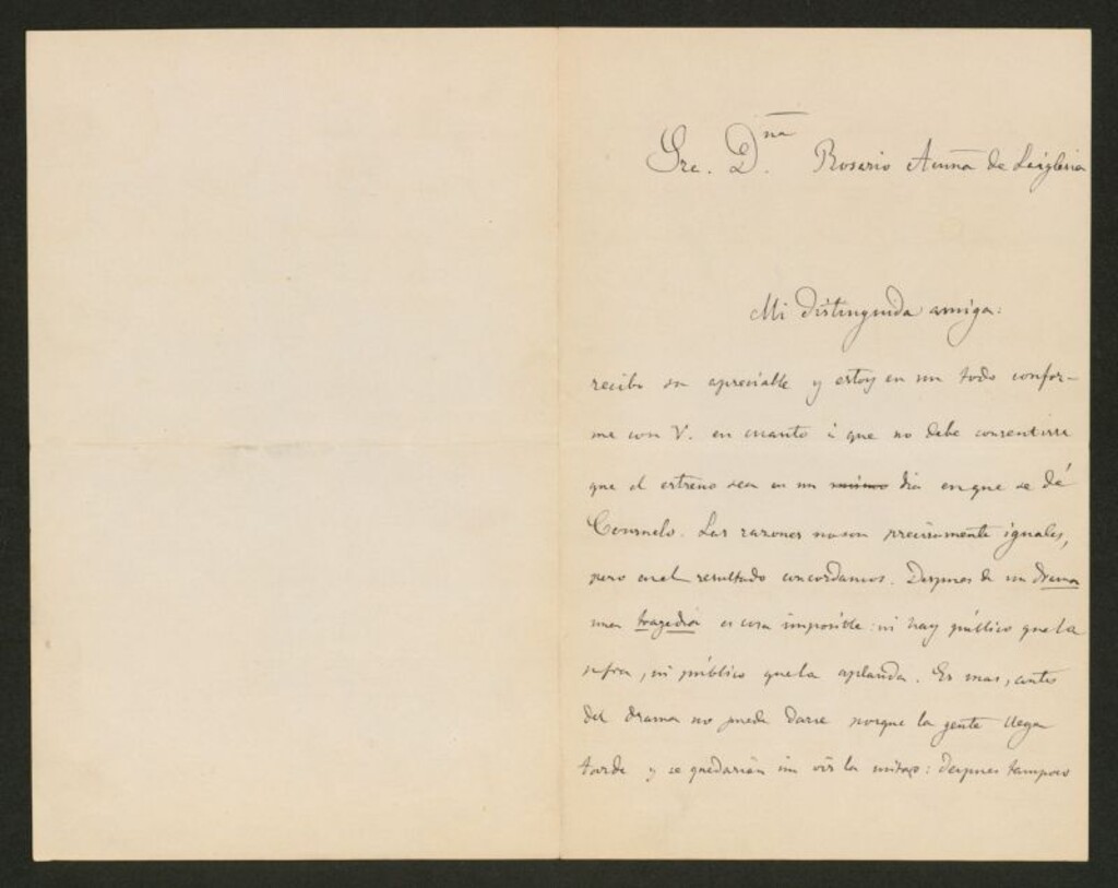 Miniatura de [Carta], 1878 Abril 12, Madrid a Rosario de Acuña de Laiglesia