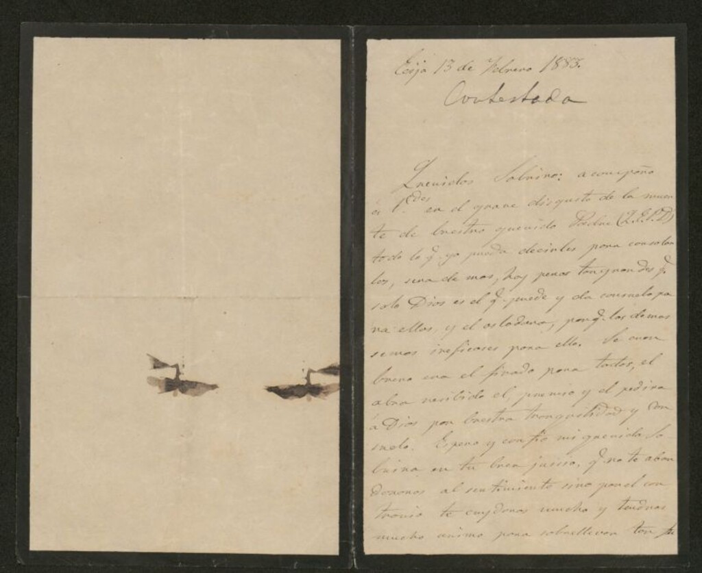 Miniatura de [Carta],1883 Febrero 13, Ecija a Rosario y Rafael