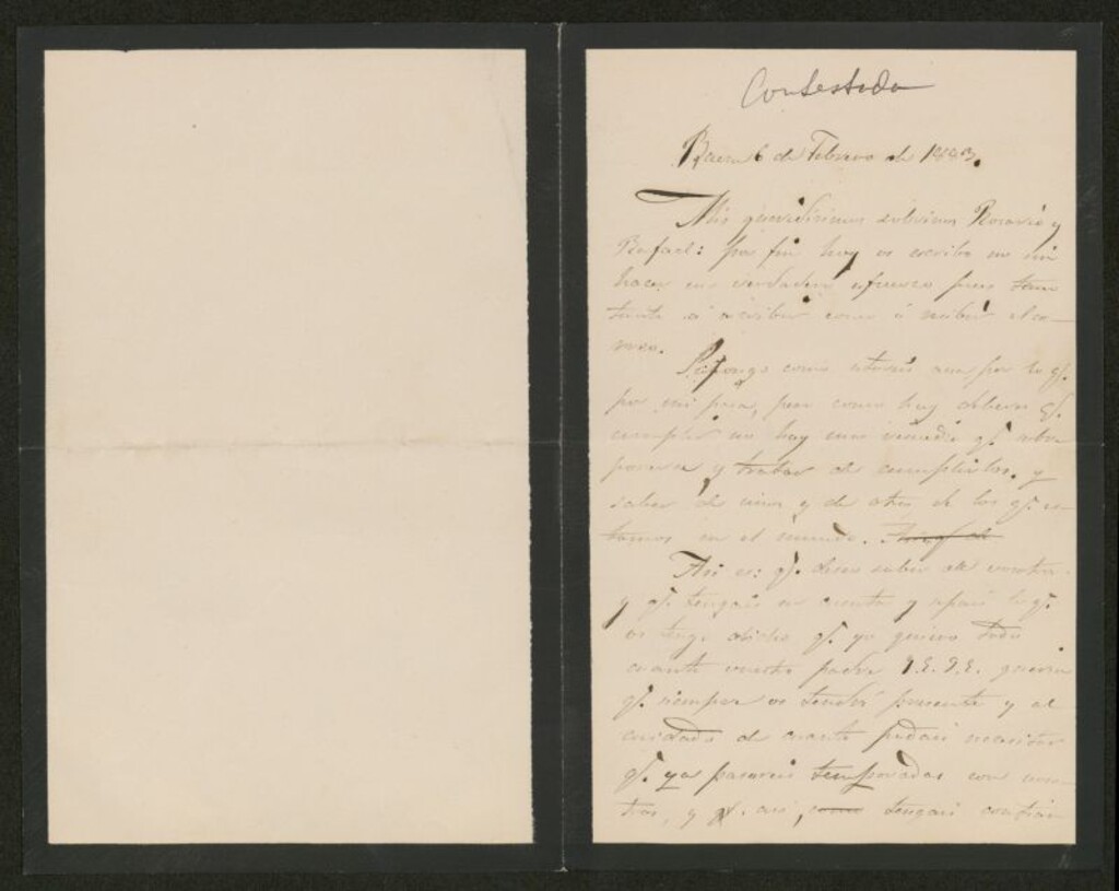 Miniatura de [Carta],1883 Febrero 6, Baeza a Rosario y Rafael