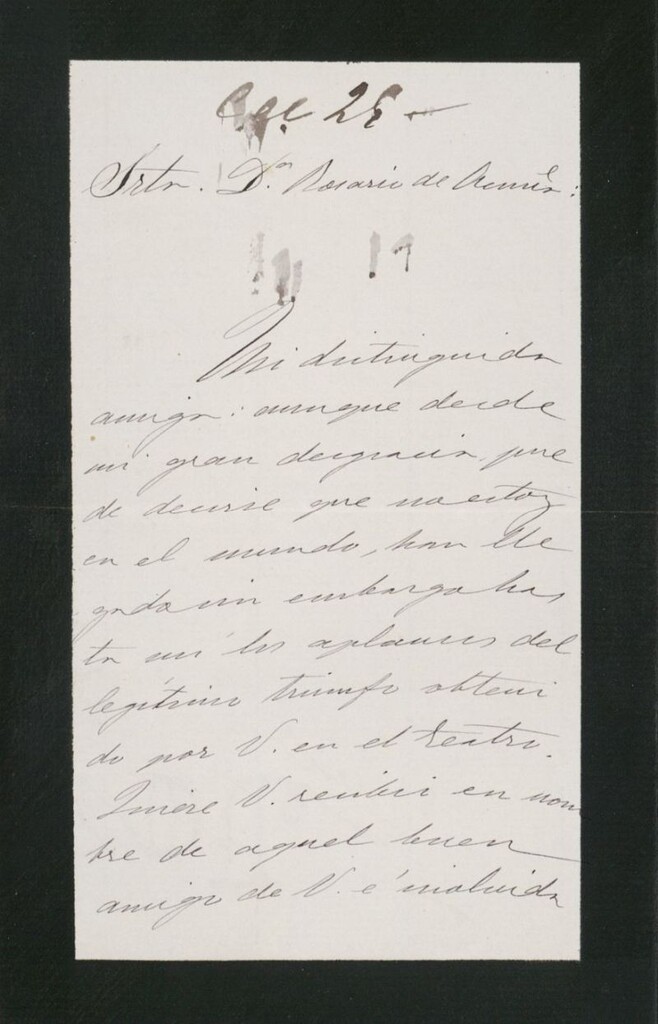 Miniatura de [Carta], [s.a., s..l.] a Rosario de Acuña