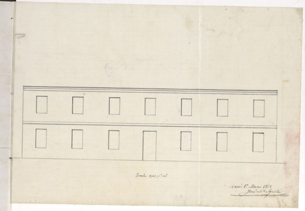 Miniatura de D. Nicolás Pernas, solicitando levantar una casa en el barrio denominado del Norte.