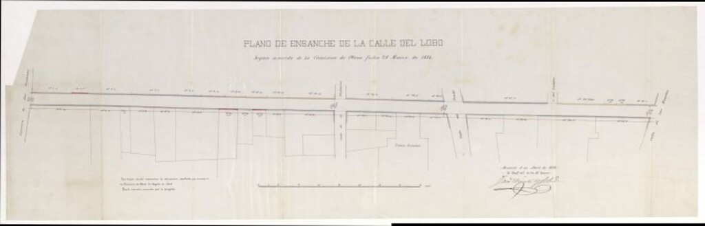 Miniatura de Proyecto de ensanche de la acera de los pares de la calle del Lobo