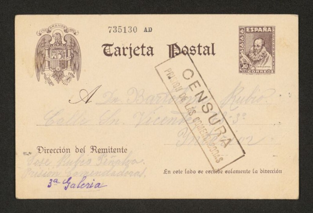 Miniatura de Tarjeta postal desde la cárcel