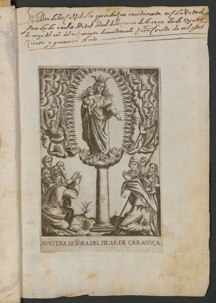 Miniatura de Ymbentario y escripturas de Concordia Liz[enci]as y Obligacion[e]s de los Padres de las Escuelas Pias; a favor del Cura y Fabrica de la Yglesia Parroq[uia]l de S[a]n Justo y Pastor de Madrid