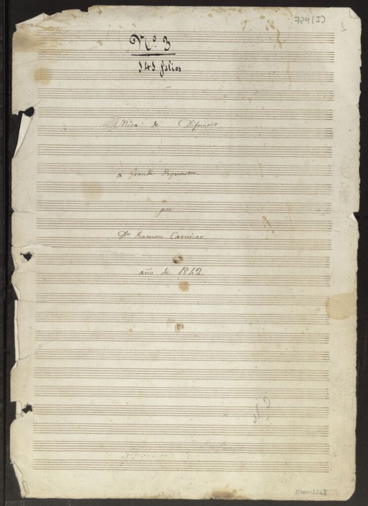 Miniatura de Misa de difuntos a grande orquesta