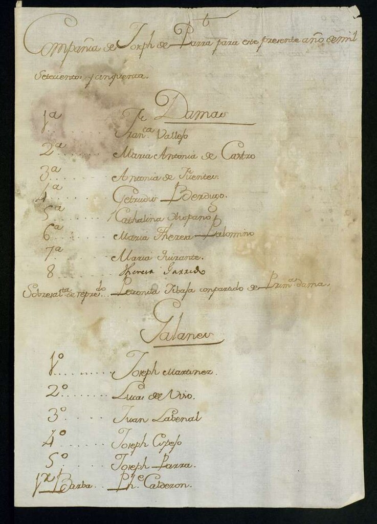 Miniatura de Compañía de Joseph Parra