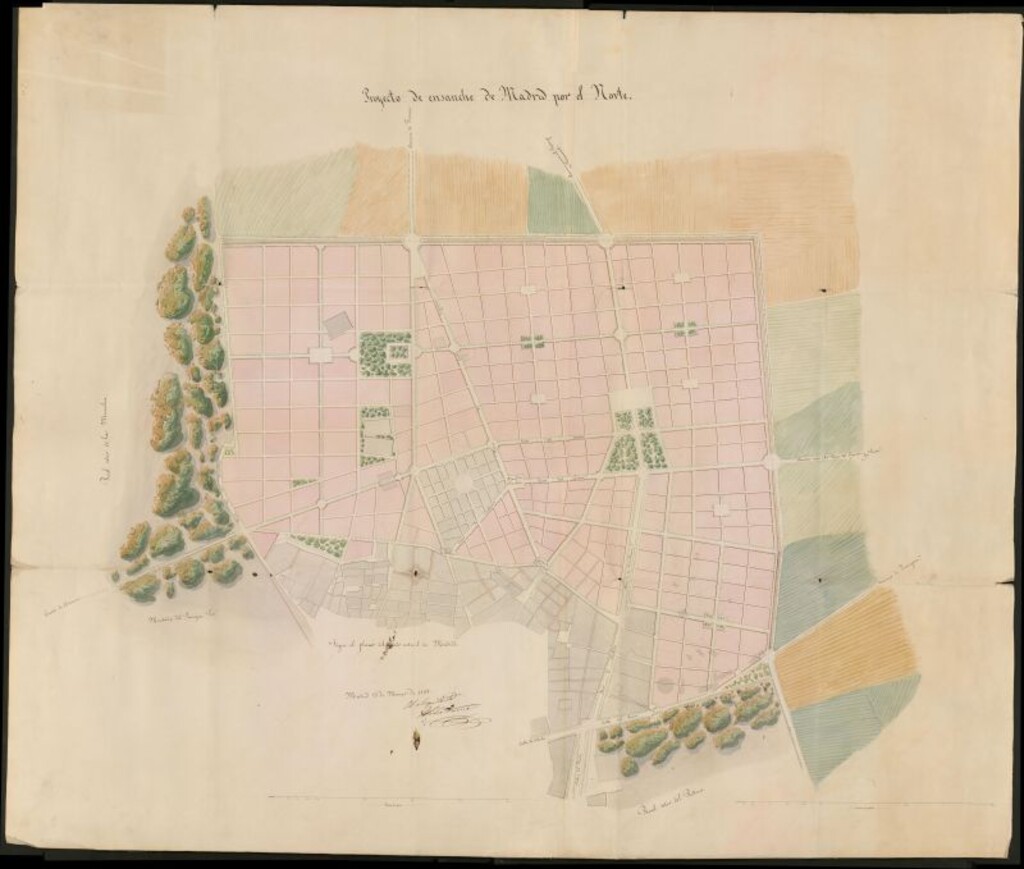 Miniatura de Proyecto de ensanche del Norte y Plano de Coello. Plano.