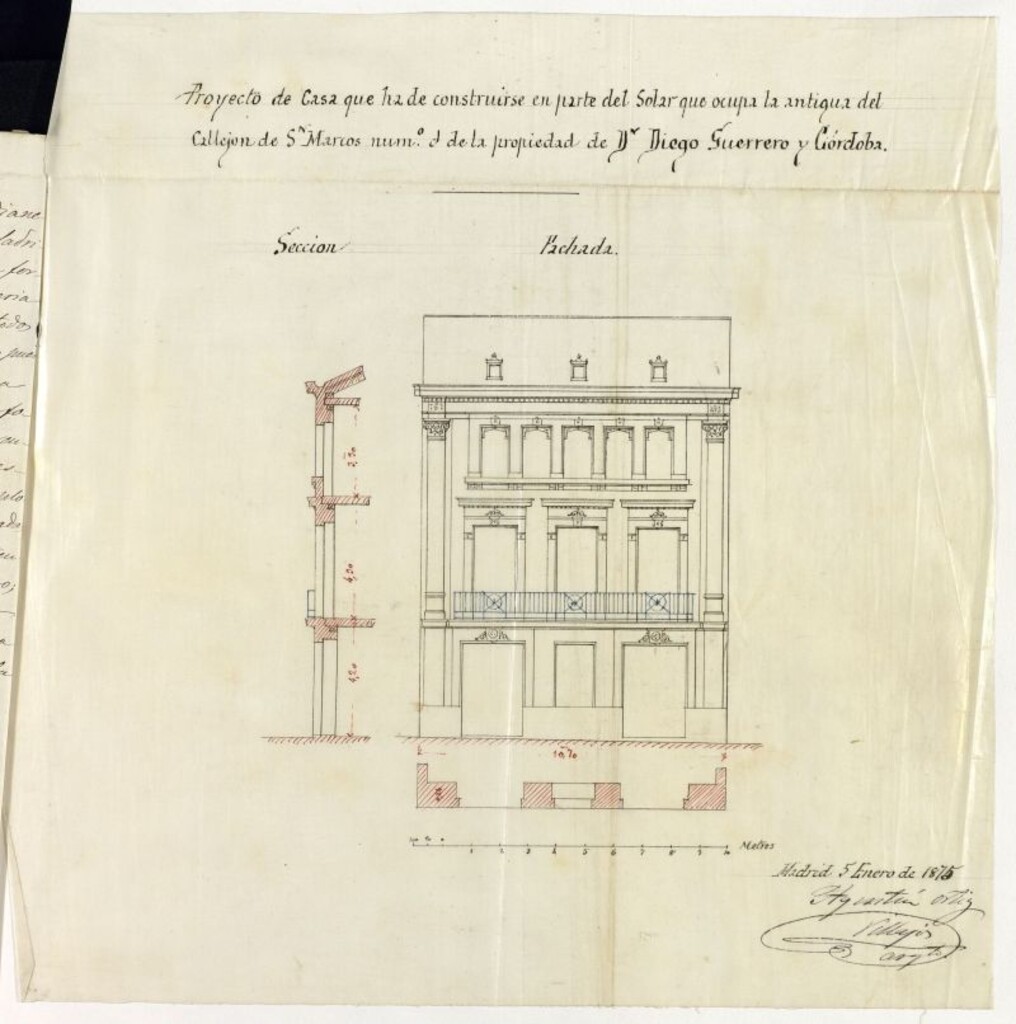 Miniatura de Expediente promovido por Don Diego Guerrero de Córdoba para edificar de nueva planta la casa n.º 3 del callejón de San Marcos