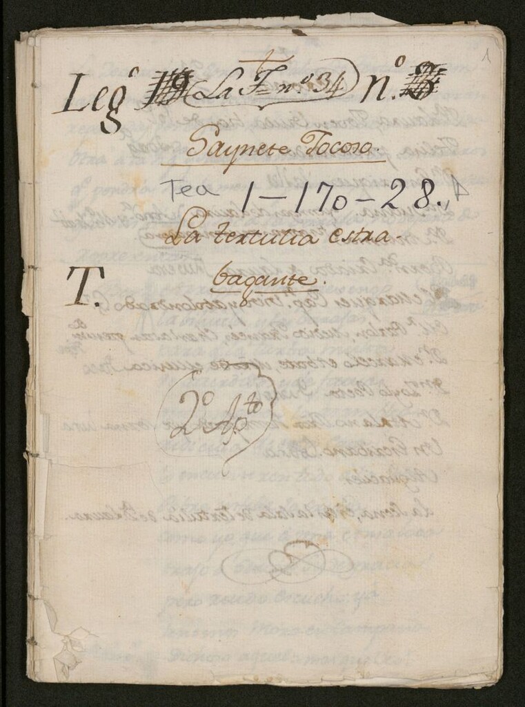 Miniatura de Saynete jocoso la tertulia extra-bagante [sic]