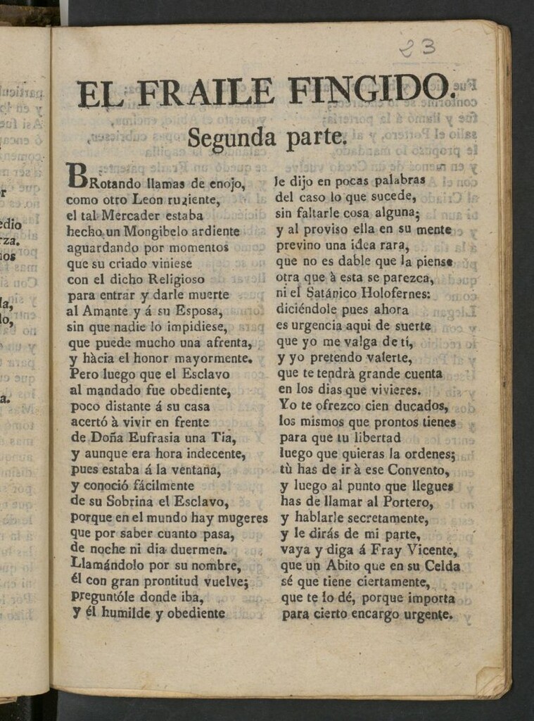 Miniatura de El fraile fingido : segunda parte