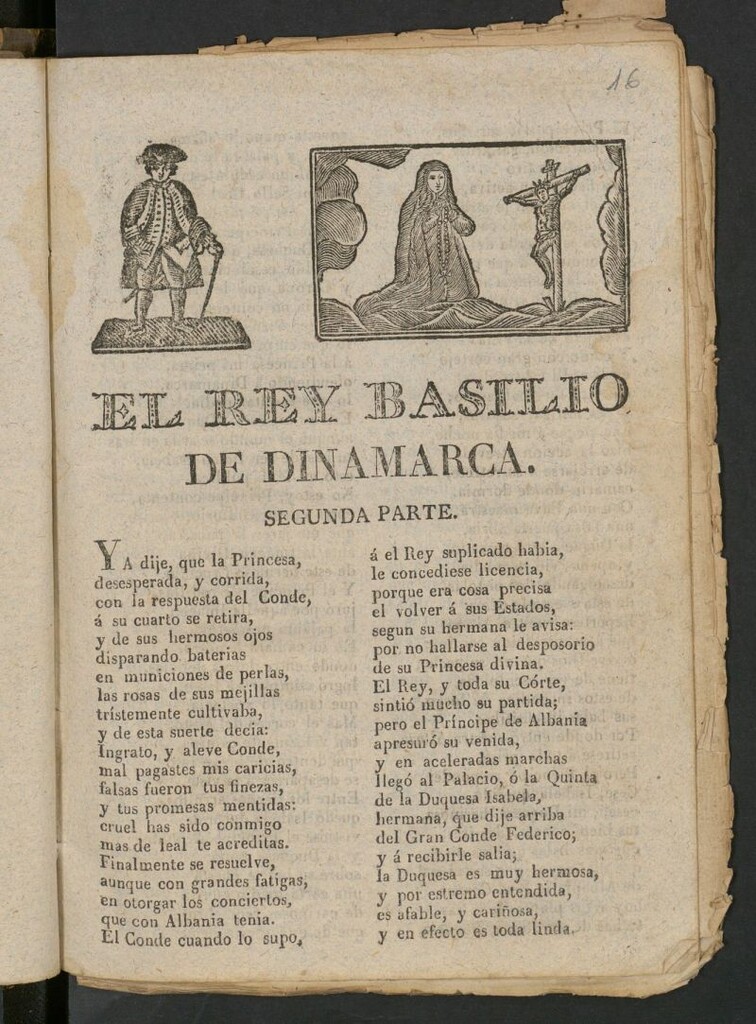 Miniatura de El rey Basilio de Dinamarca : segunda parte