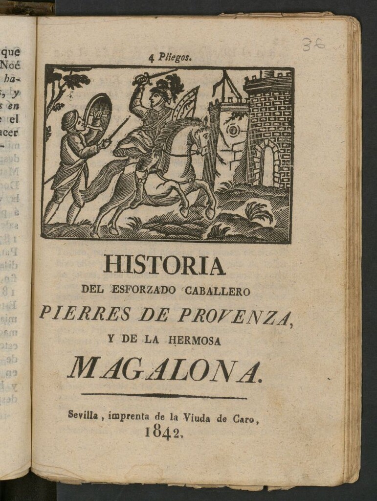 Miniatura de Historia del esforzado caballero Pierres de Provenza, y de la hermosa Magalona