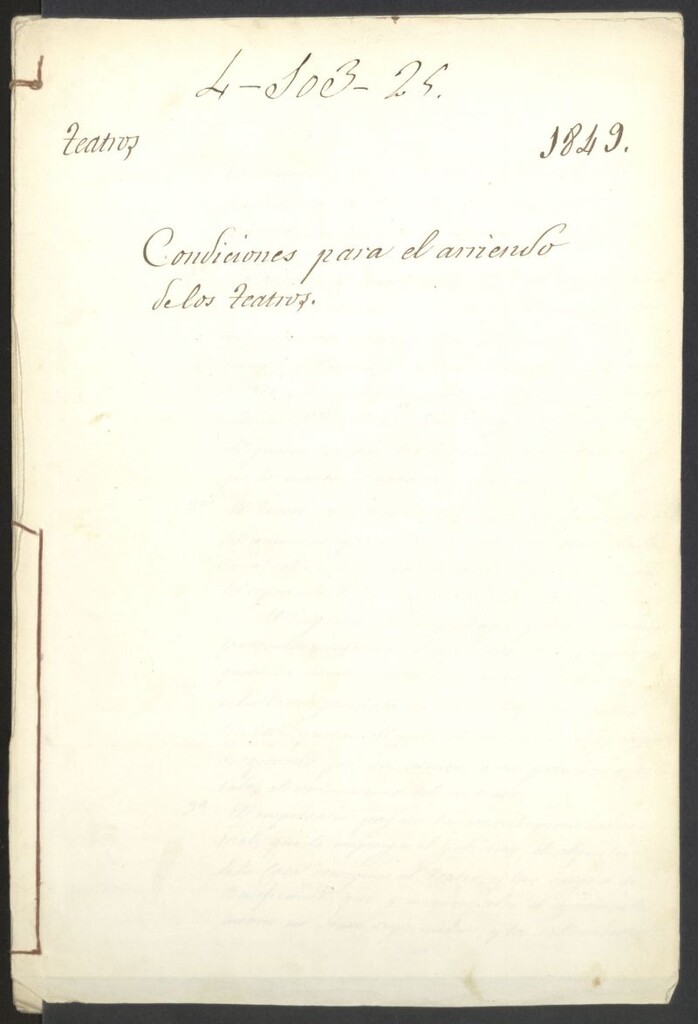Miniatura de Condiciones para el arriendo de los teatros
