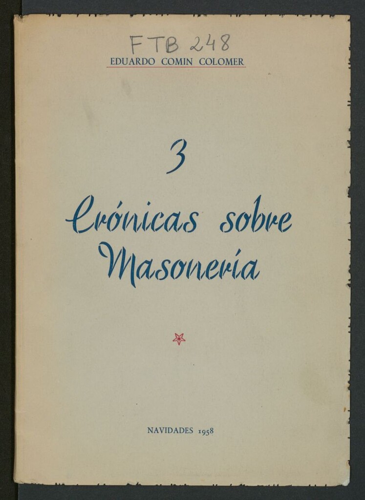 Miniatura de 3 crónicas sobre masonería
