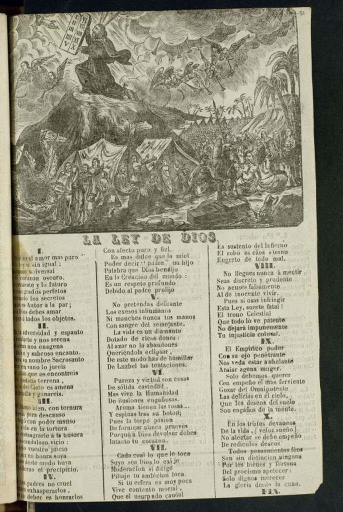 Miniatura de La Ley de Dios. Las siete palabras que dijo Cristo en la cruz