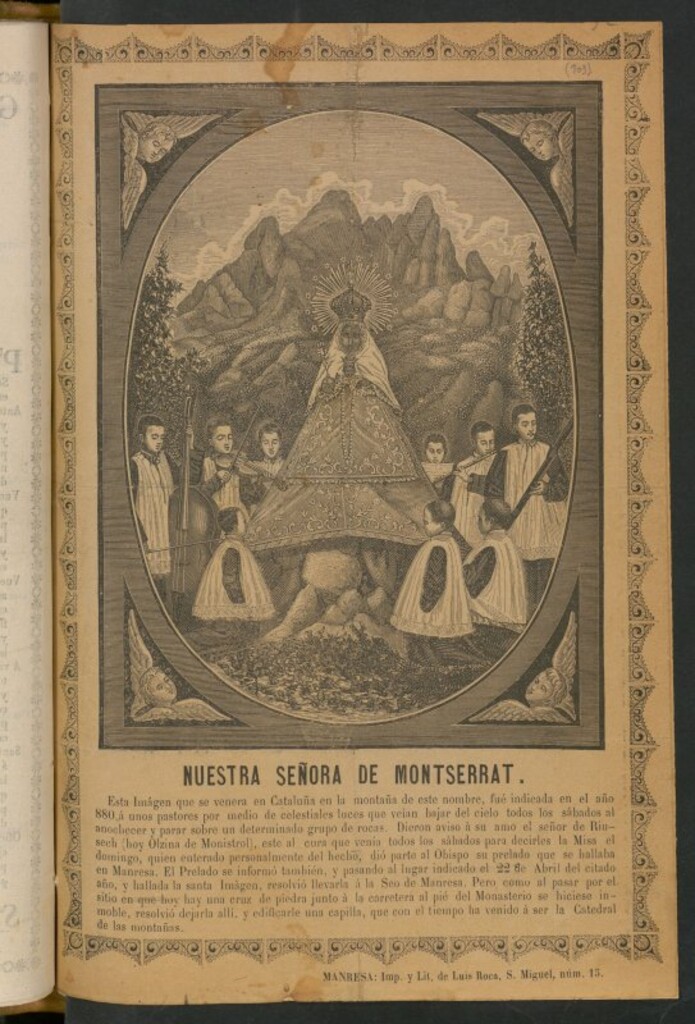 Miniatura de Nuestra Señora de Montserrat