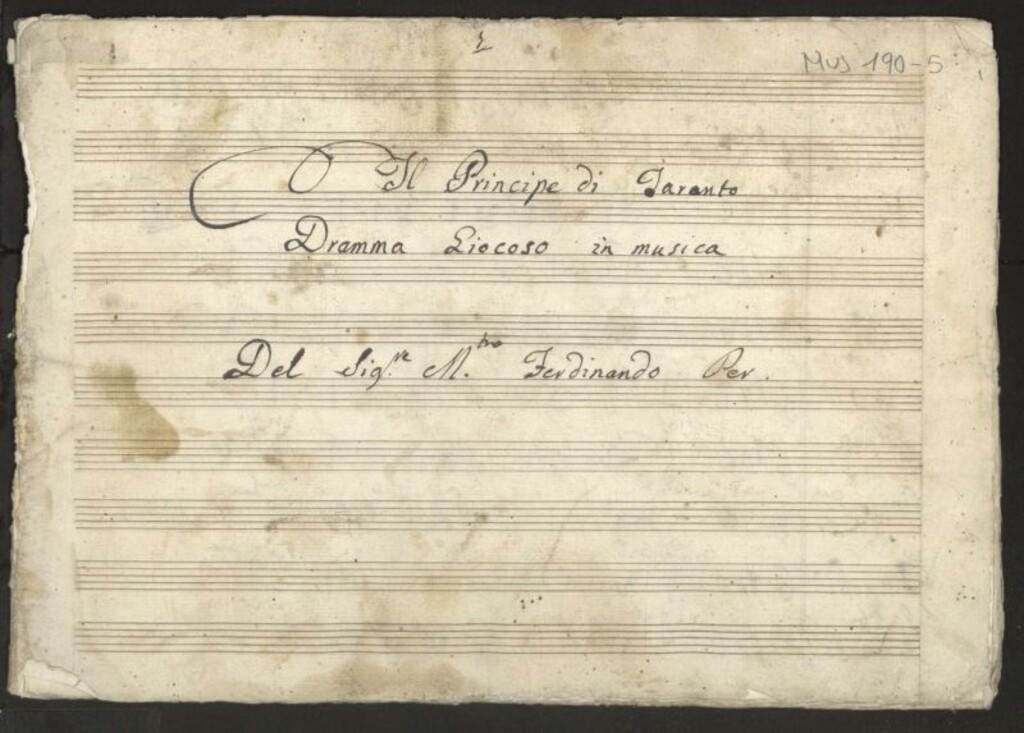 Miniatura de Il principe di Taranto : dramma giocoso in musica