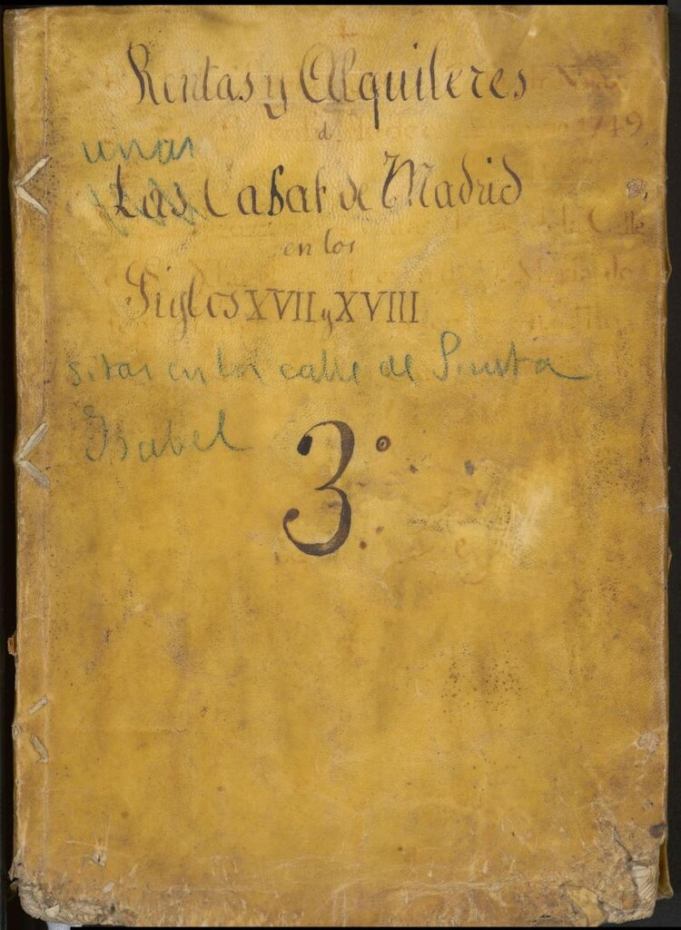 Miniatura de Rentas y alquileres de unas casas de Madrid en los siglos XVII y XVIII: sitas en la Calle de Santa Isabel