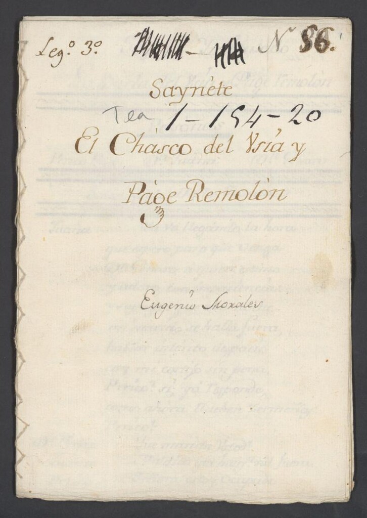 Miniatura de Saynete El Chasco del Usía y Page Remolón