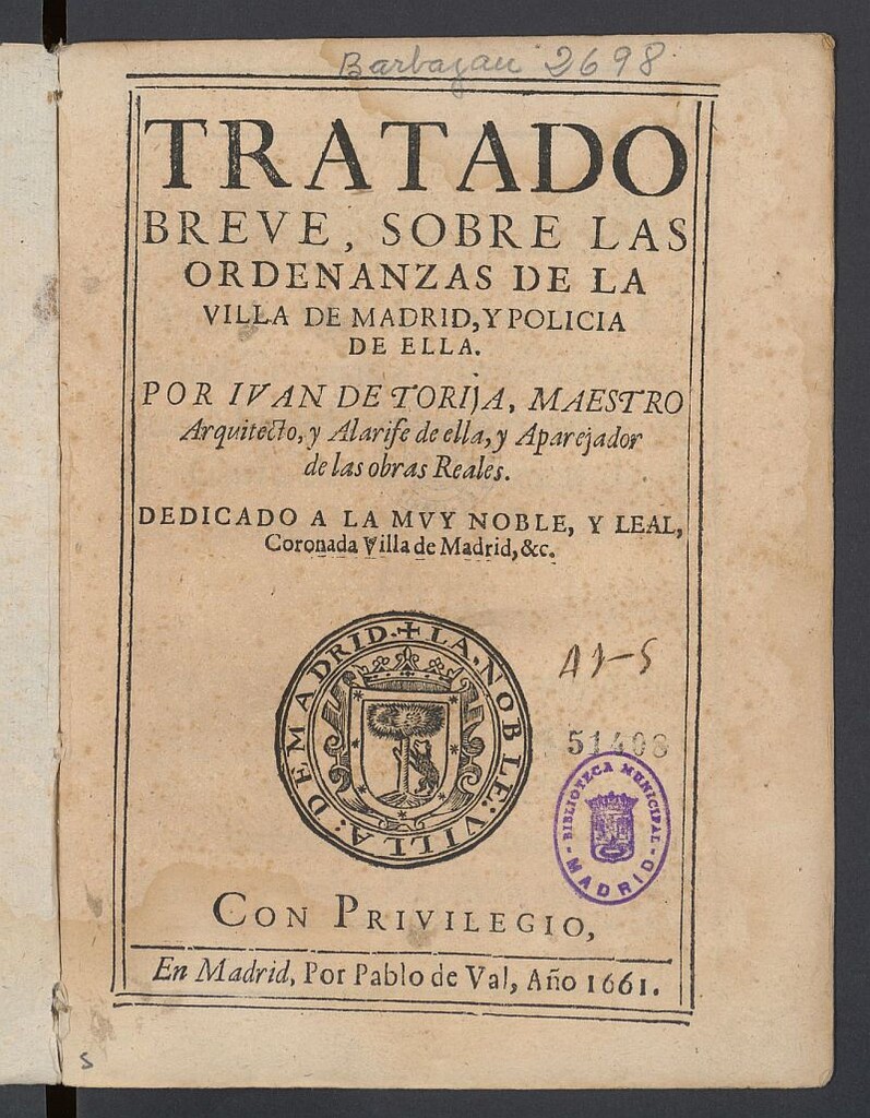 Miniatura de Tratado breve sobre las ordenanzas de la Villa de Madrid, y policía de ella