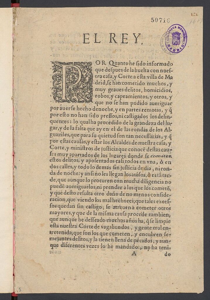 Miniatura de [Cédula sobre organización y régimen de los alcaldes de Casa y Corte]