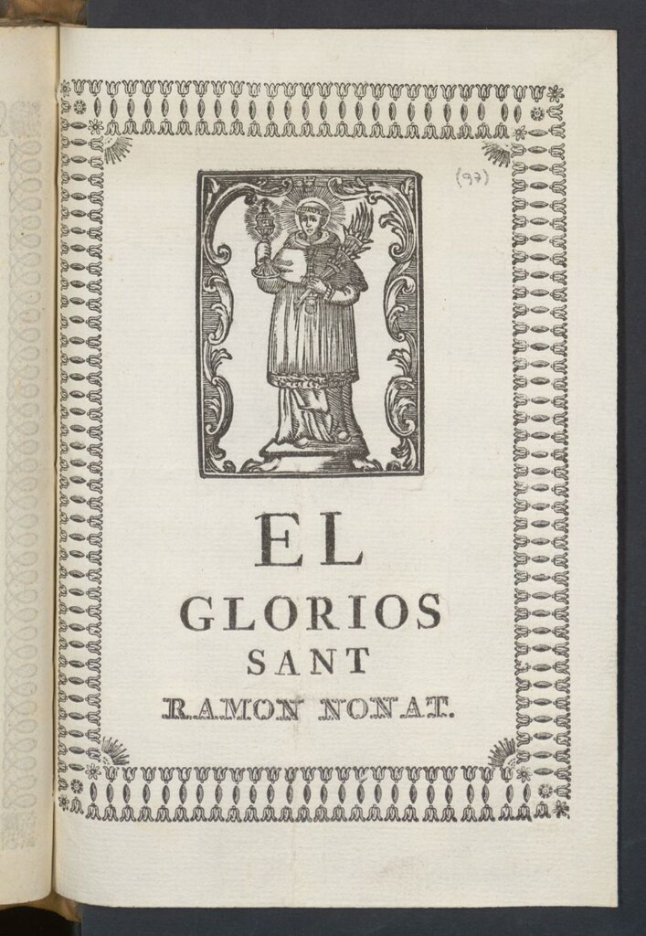 Miniatura de El glorios Sant Ramon Nonat
