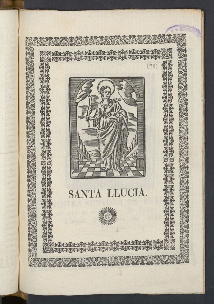Miniatura de Santa Llucia