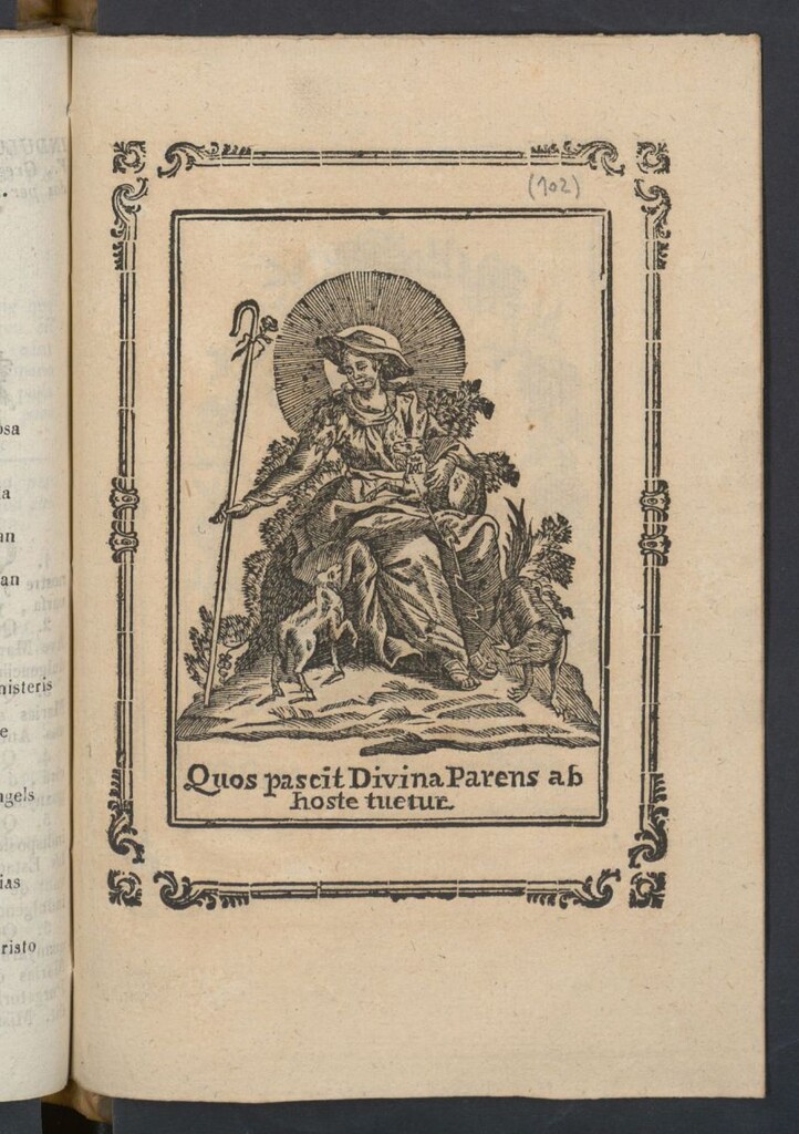Miniatura de Quos pascit Divina Parens ab hoste tuetue
