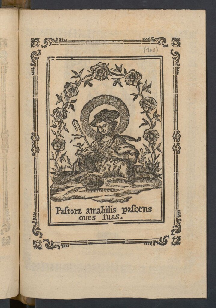 Miniatura de Pastora amabilis pascens oues fuas