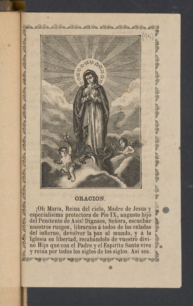 Miniatura de Oración ¡Oh María, Reina del cielo […]