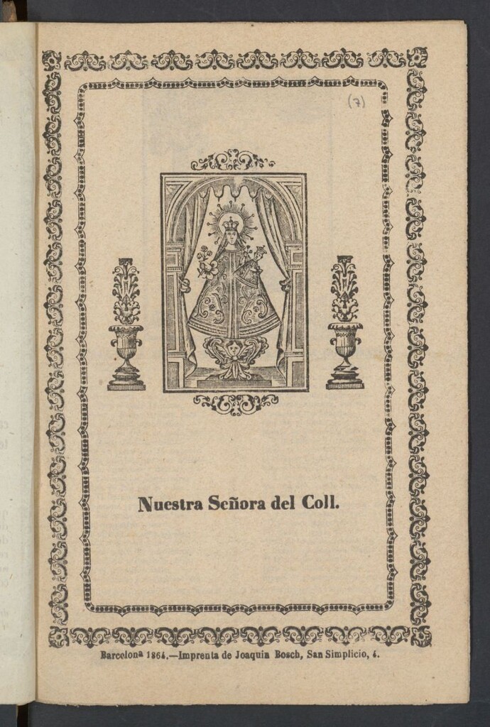 Miniatura de Nuestra Señora del Coll
