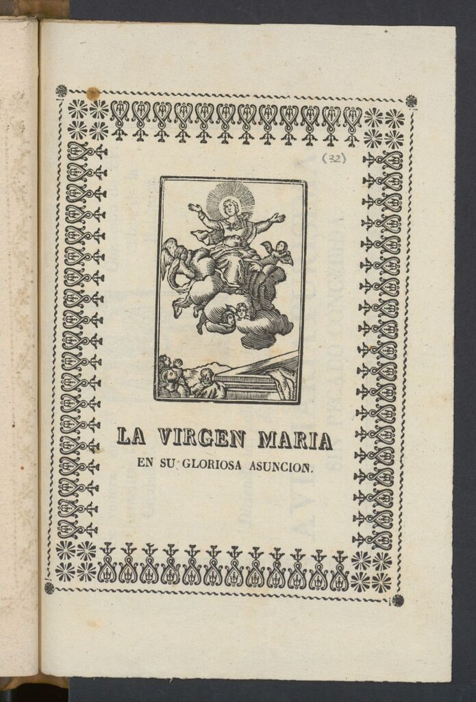 Miniatura de La Virgen María en su gloriosa asunción