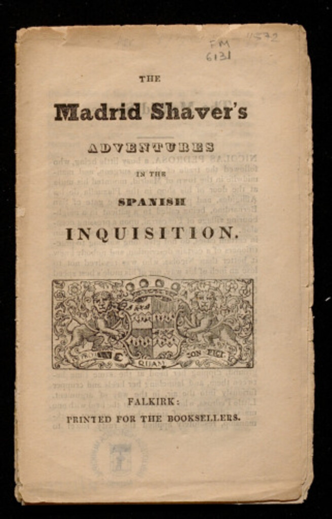 Miniatura de The Madrid Shaver's adventures in the spanish inquisition