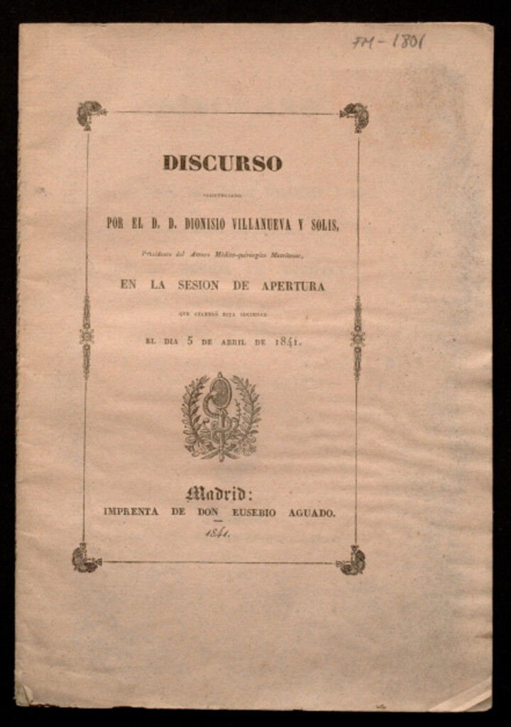 Miniatura de Historia del Ateneo Médico Quirúrgico Matritense]