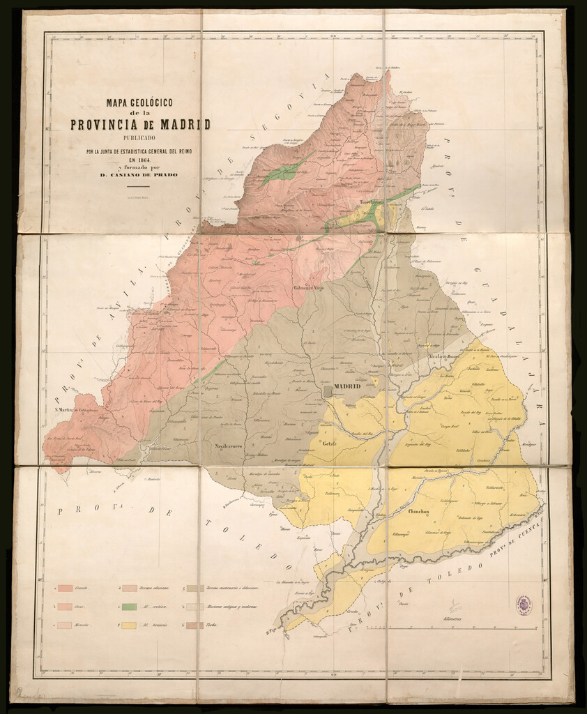 Miniatura de Mapa geológico de la provincia de Madrid