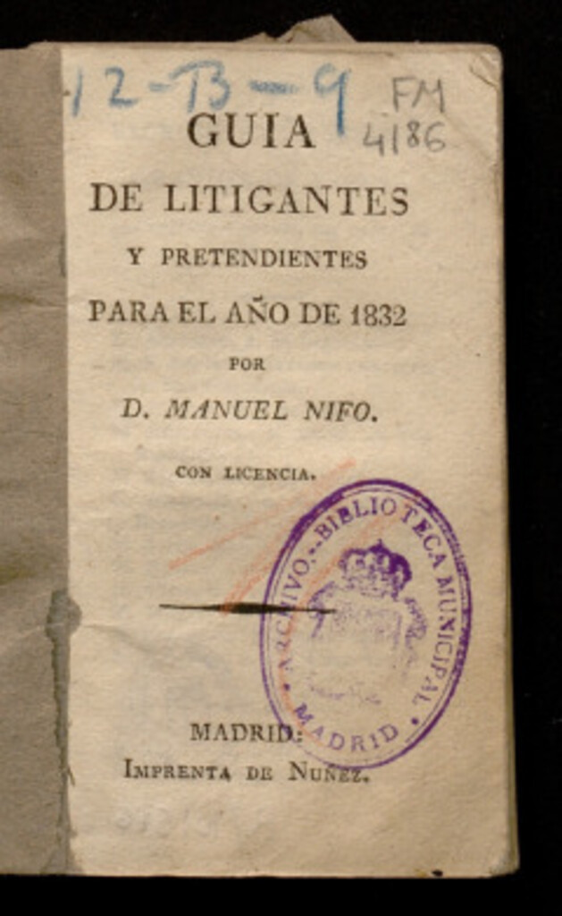 Miniatura de Guía de litigantes y pretendientes para el año 1832