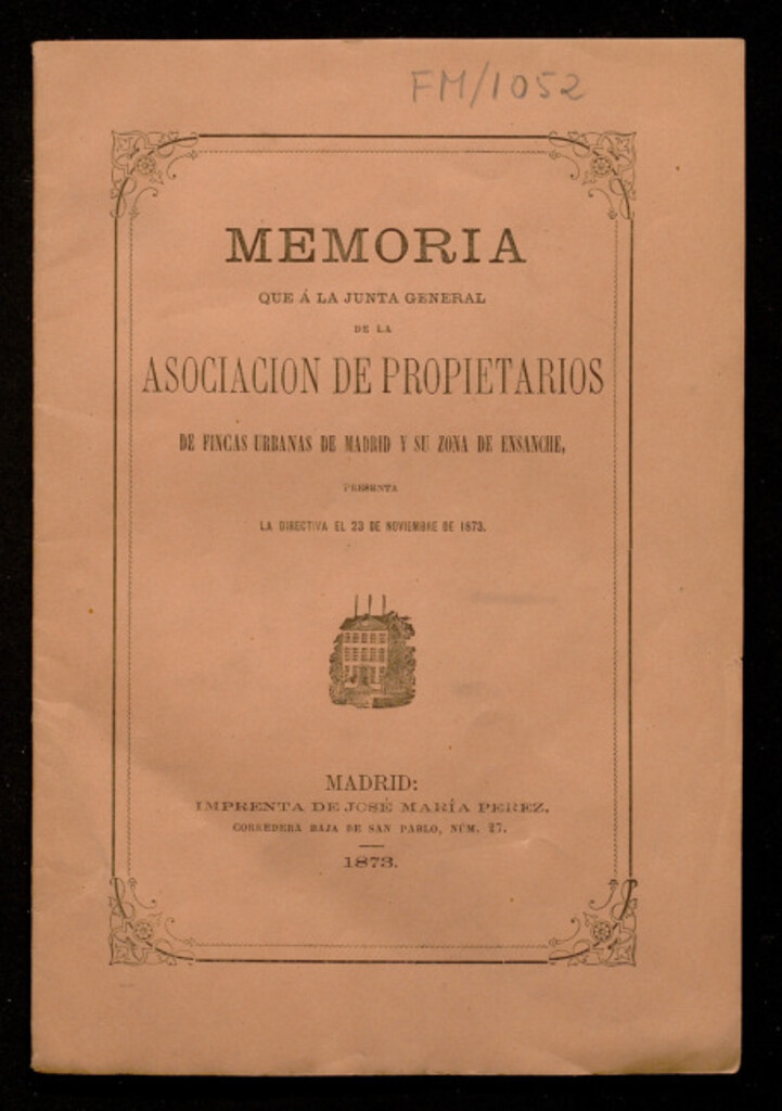 Miniatura de Memoria... que a la junta general... presenta la directiva el 23 de noviembre de 1873