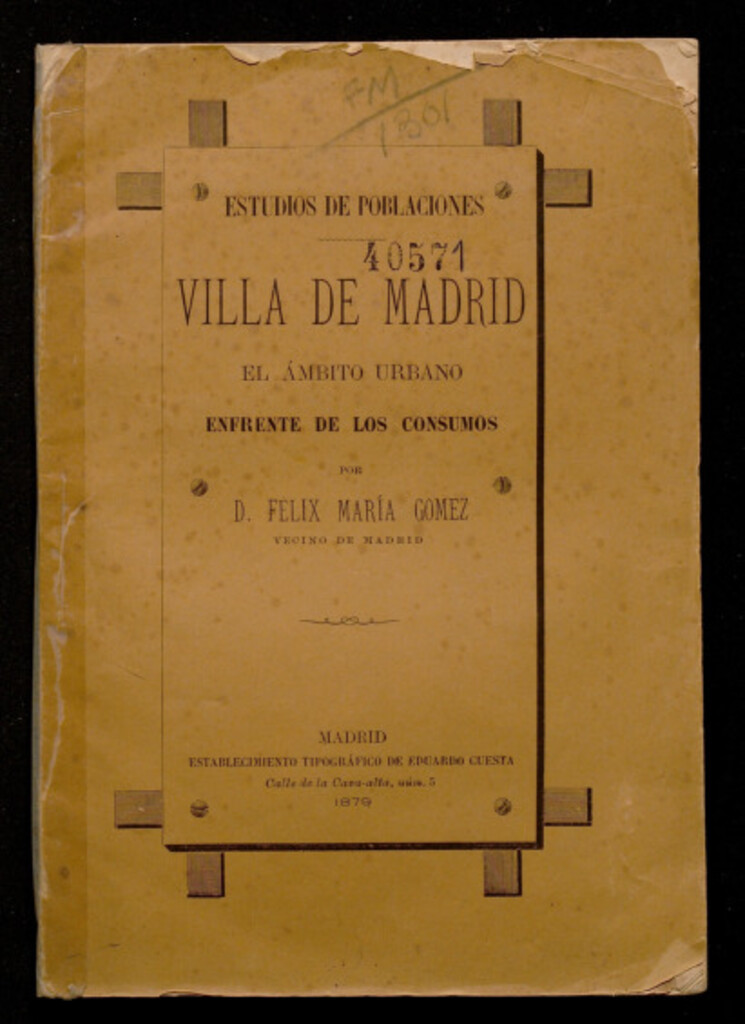 Miniatura de Villa de Madrid : el ámbito urbano enfrente de los consumos