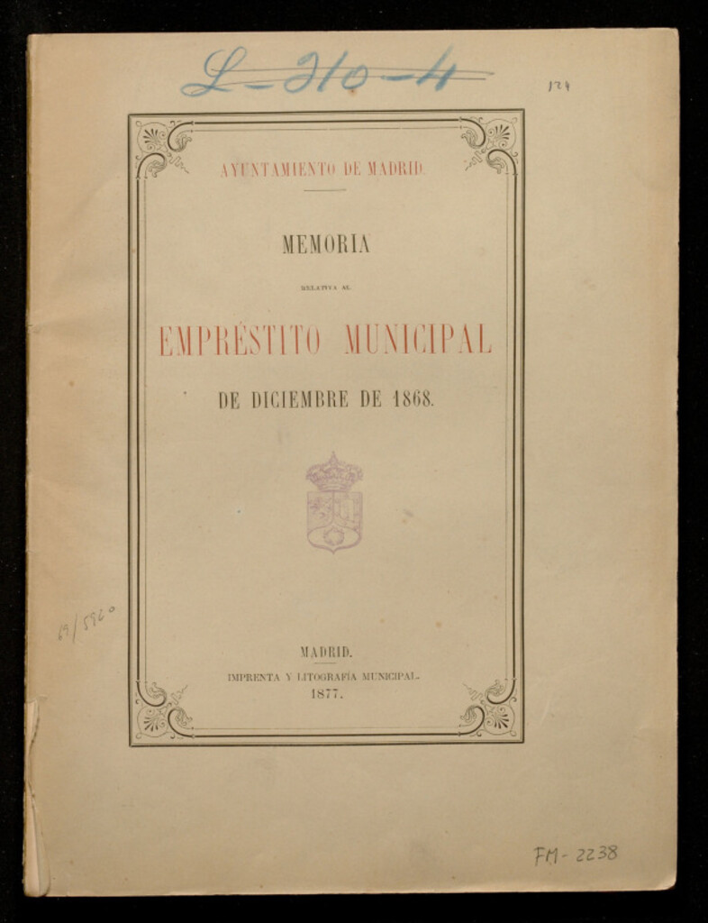 Miniatura de Memoria relativa al empréstito municipal de diciembre de 1868