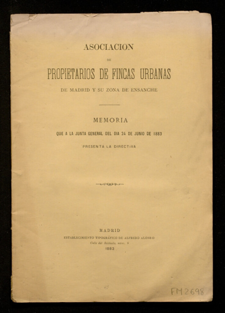 Miniatura de Memoria que a la Junta general del dia 24 de junio de 1883 presenta la directiva