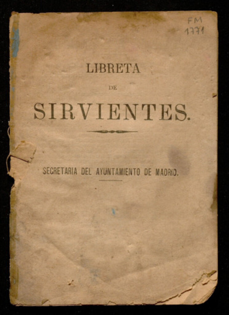 Miniatura de Libreta de sirvientes